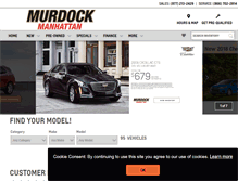 Tablet Screenshot of murdockchevroletcadillac.com